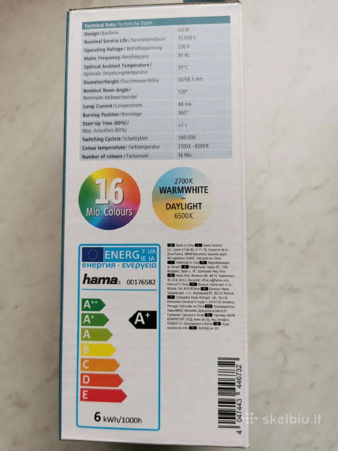 LED lemputės WiFi E14 - nuotraukos Nr. 7