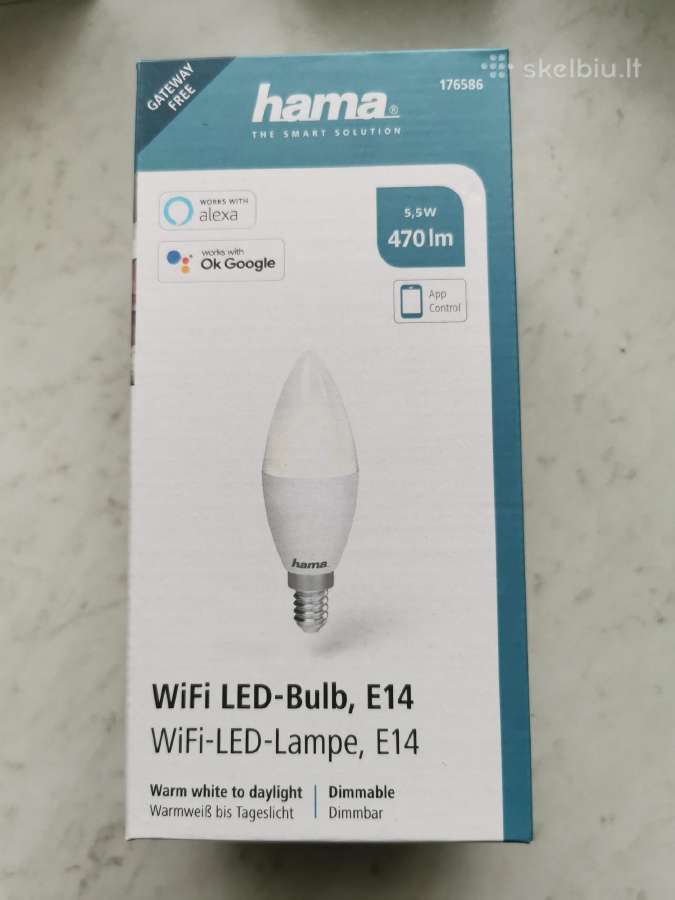 LED lemputės WiFi E14