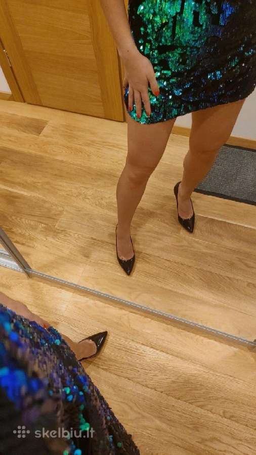 Žėrinti, puošni Topshop suknelė su žvyneliais - nuotraukos Nr. 9