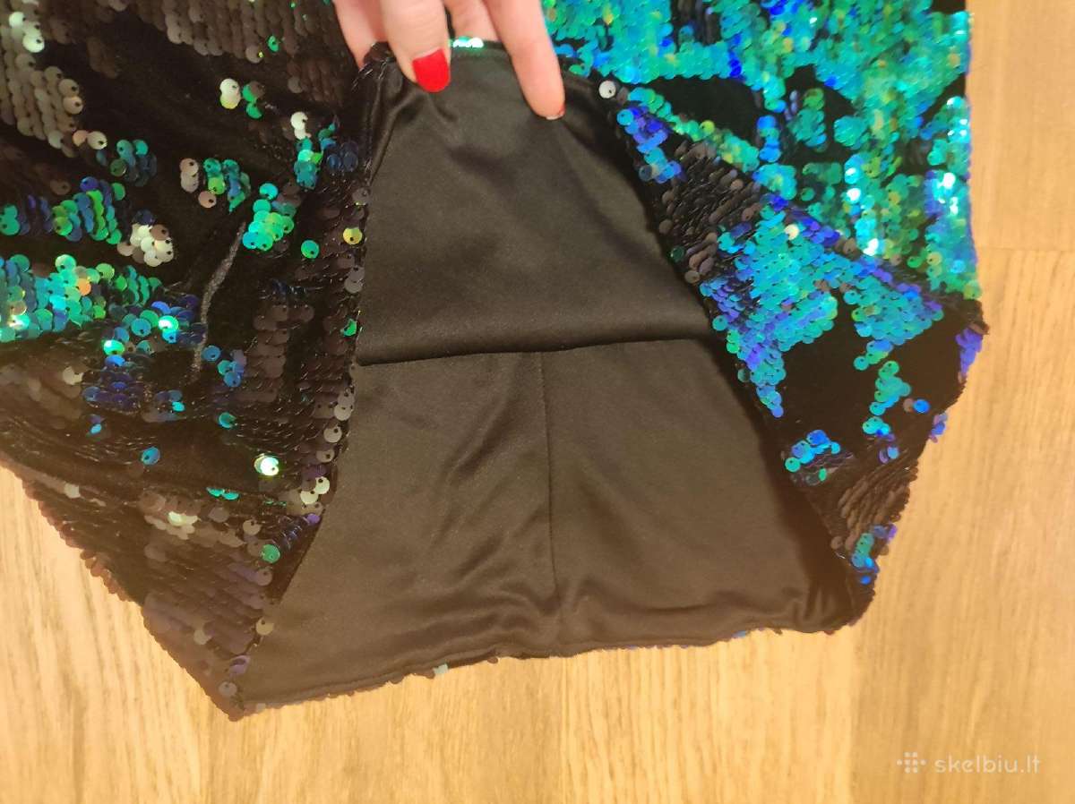 Žėrinti, puošni Topshop suknelė su žvyneliais - nuotraukos Nr. 14