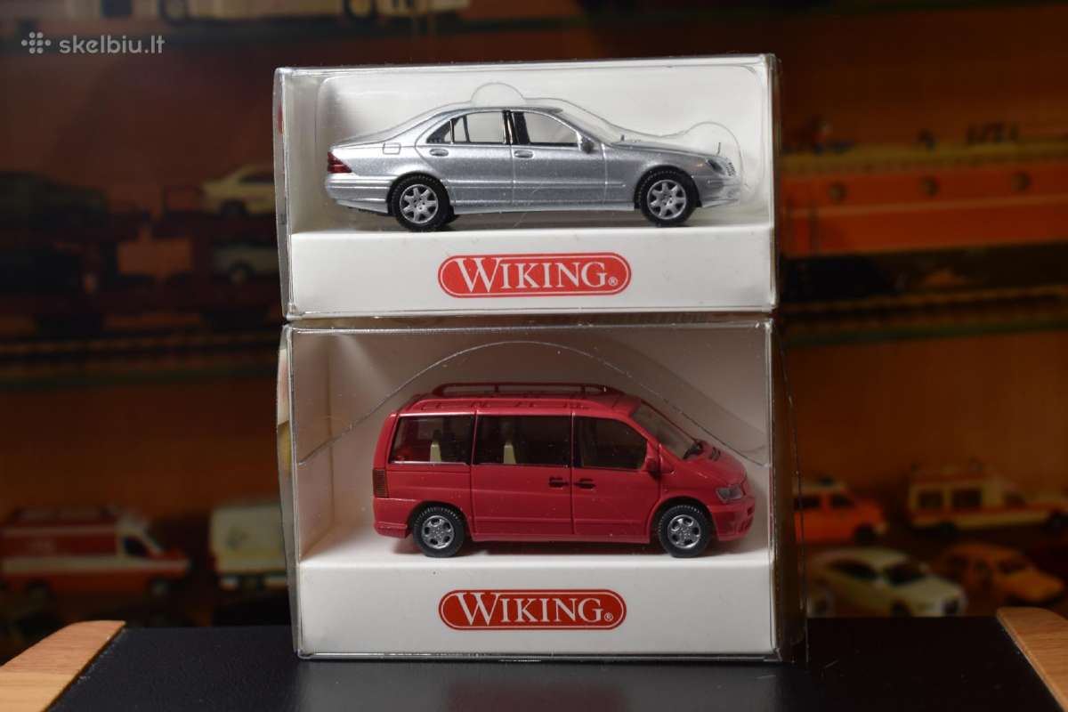 Nauji Mercedes Benz S500, V- klasė. M 1:87.