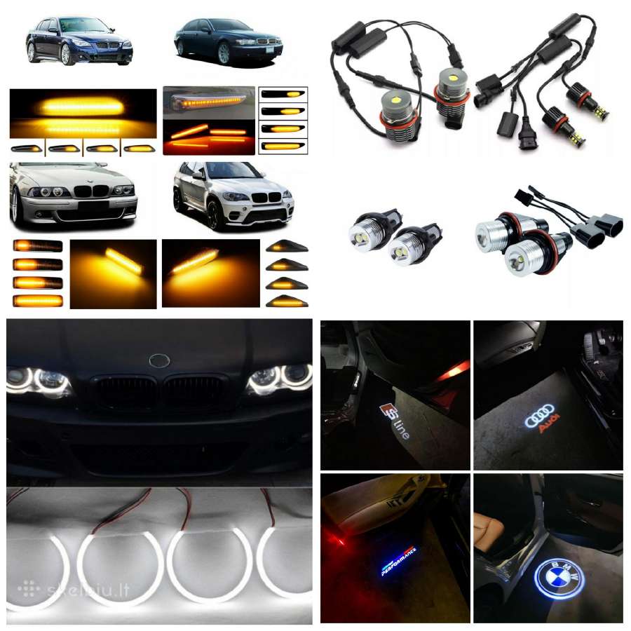 Bmw LED lemputes , ženkliukai, emblemos, E60, F10