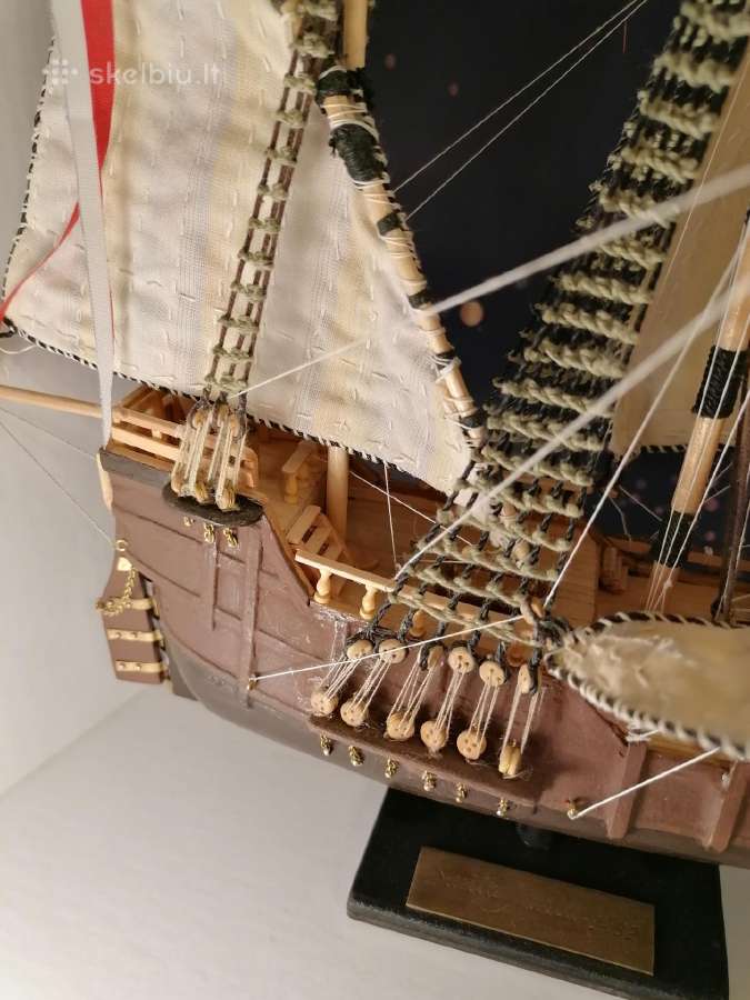 Rankų darbo Santa Maria laivo modelis - nuotraukos Nr. 4