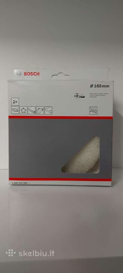 Poliravimo vilna Bosch. D160 mm, 2vnt