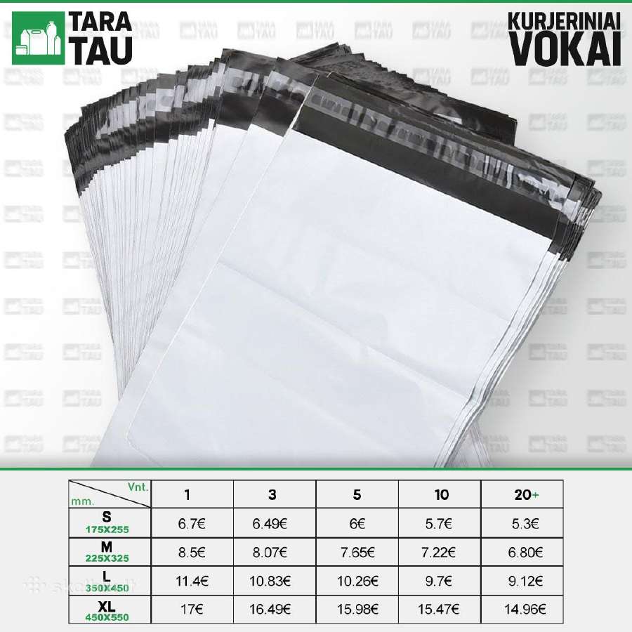 Kurjeriniai vokai Geriausia kokybė