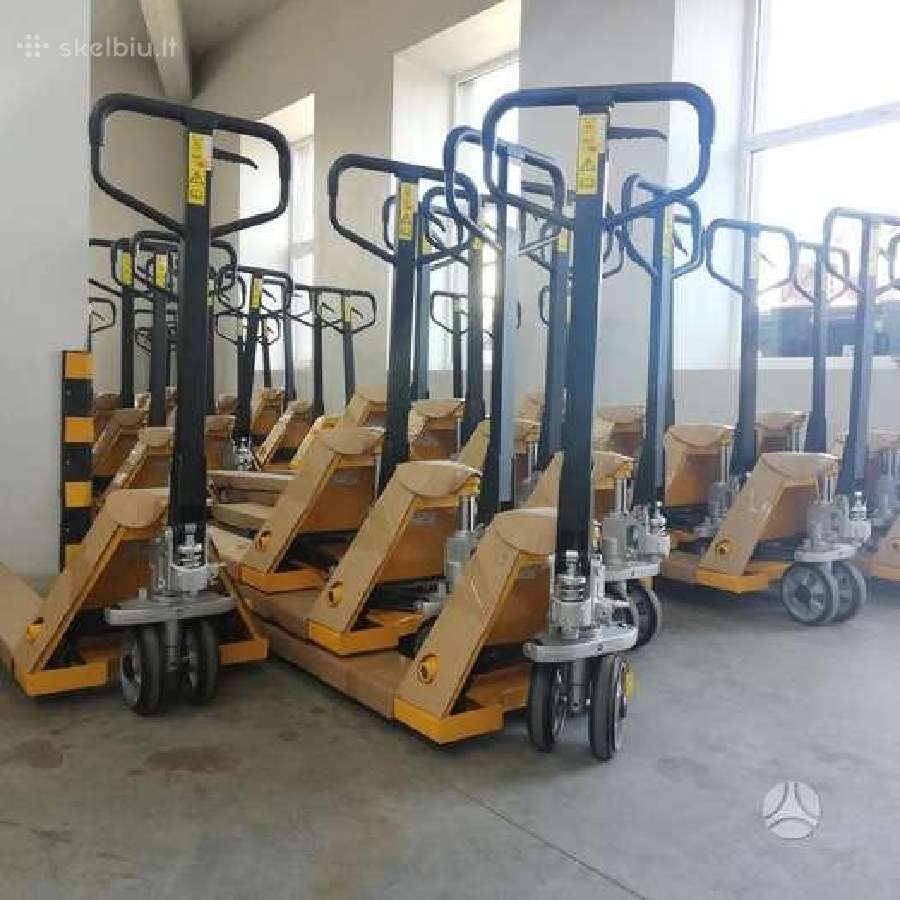 Rankinis trumpas 900mm palečių vežimėlis - nuotraukos Nr. 2