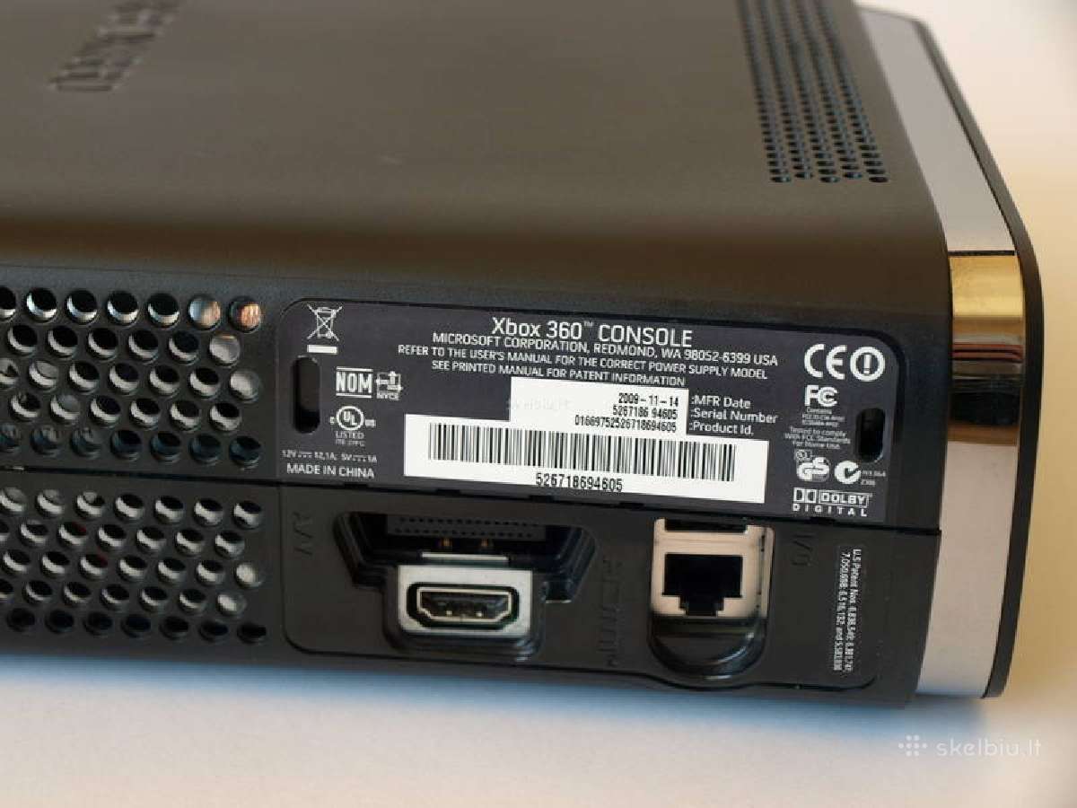 Su garantija xbox 360 elite 500gb rgh 80 žaidimų - nuotraukos Nr. 6
