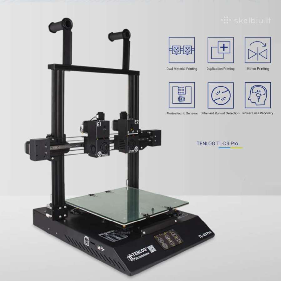 3D Printer Tenlog Tl-d3 Pro Idex - nuotraukos Nr. 3