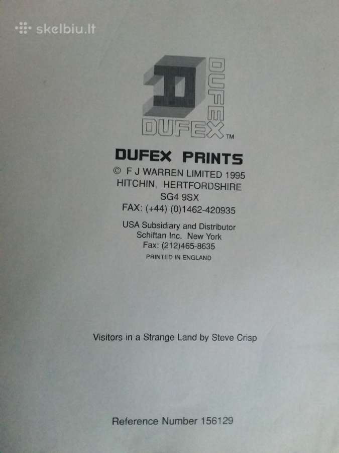 Dufex Prints F J Warren Limited 1995 Usa Subsidiar - nuotraukos Nr. 7