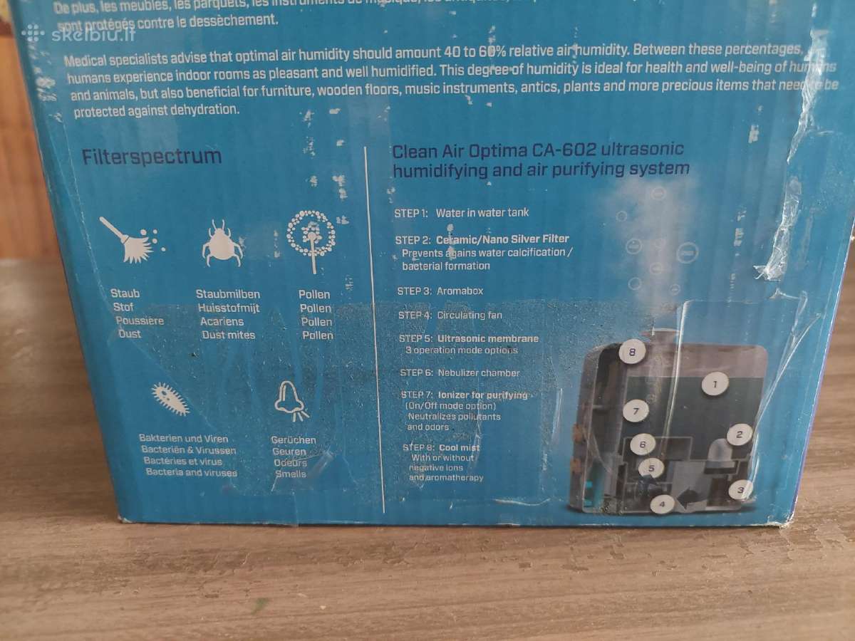 Oro drėkintuvas Clean Air "ca-602" - nuotraukos Nr. 5