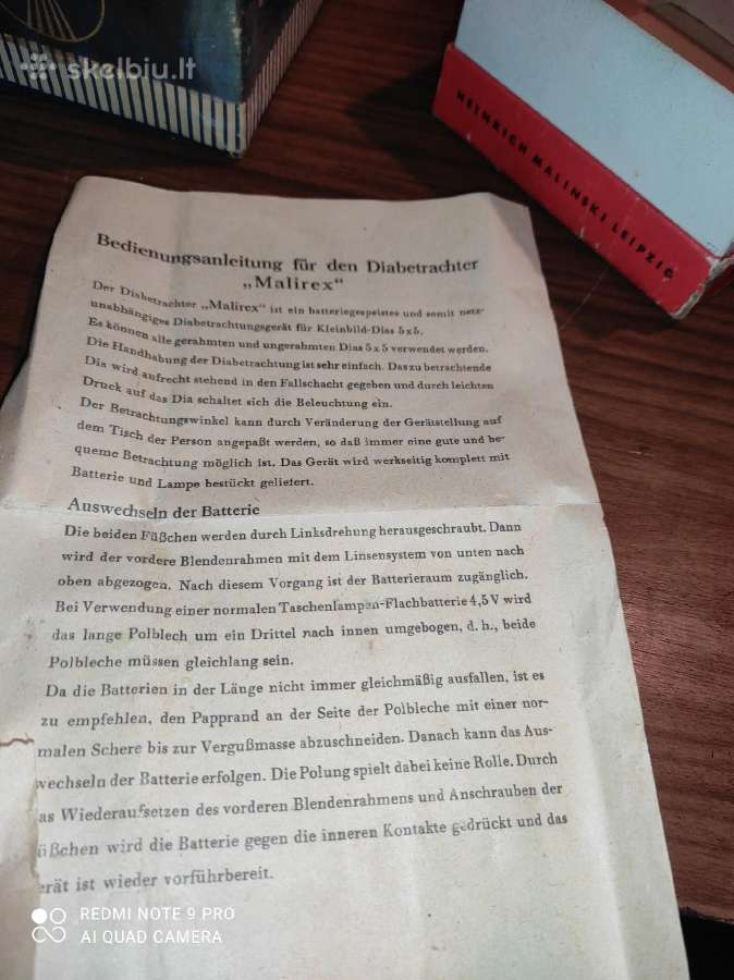 Senas skaidrių leistuvas kolekcijai - nuotraukos Nr. 7