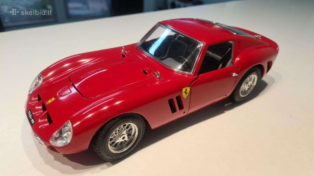 Ferrari Gto 1962 retro vintažinis modeliukas italy