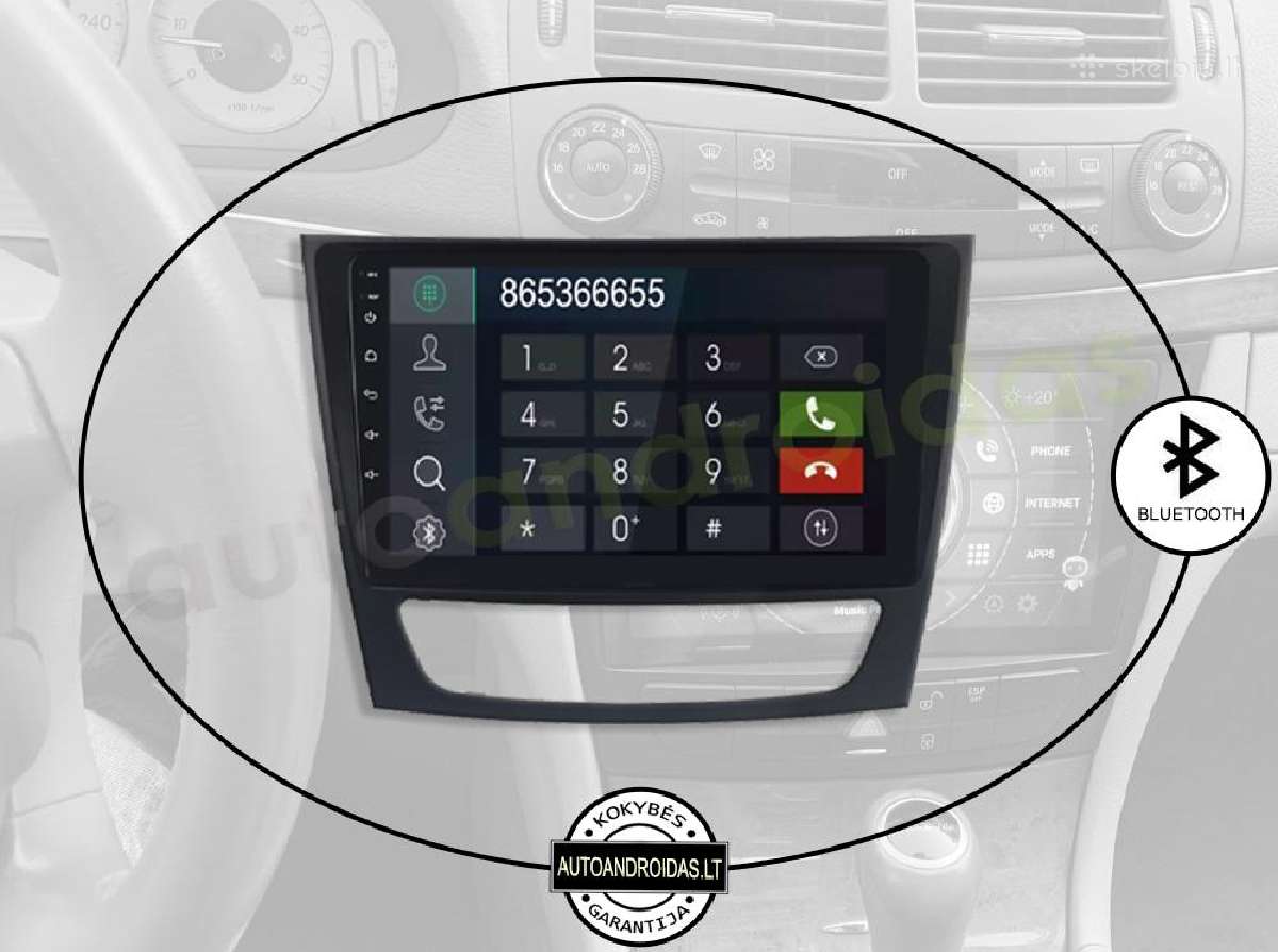 Mercedes W211 2011-21 Android multimedia GPS/WiFi - nuotraukos Nr. 5