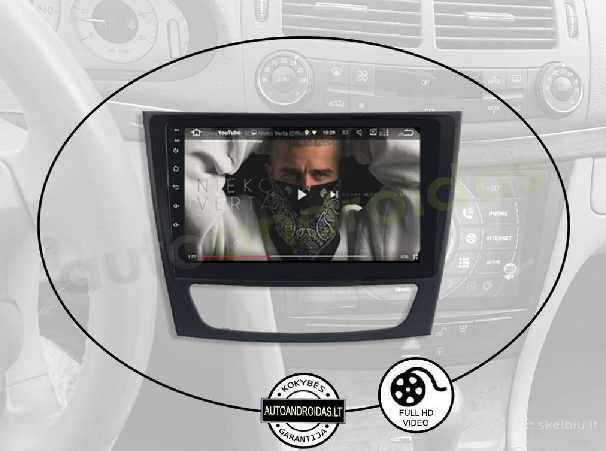 Mercedes W211 2011-21 Android multimedia GPS/WiFi - nuotraukos Nr. 9