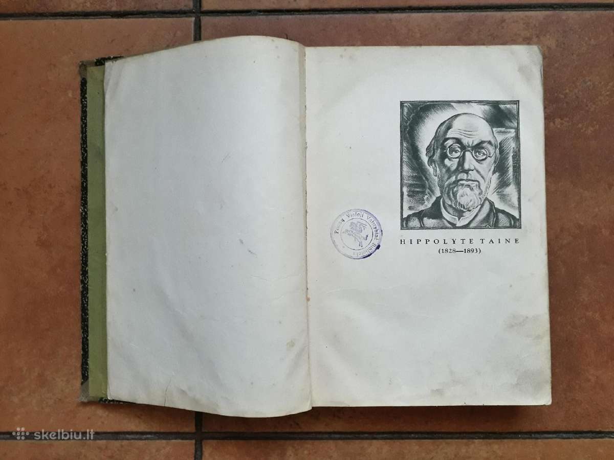 Hippolyte Taine "Meno filosofija" 1 tomas 1938 m. - nuotraukos Nr. 3