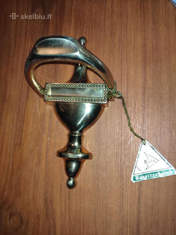 Durų belstukas, žalvarinis - nuotraukos Nr. 4