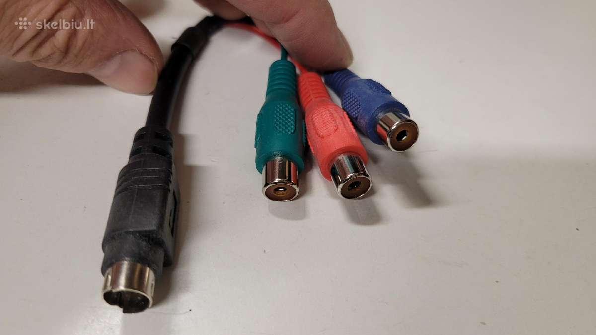 S-video Rca kabeliai