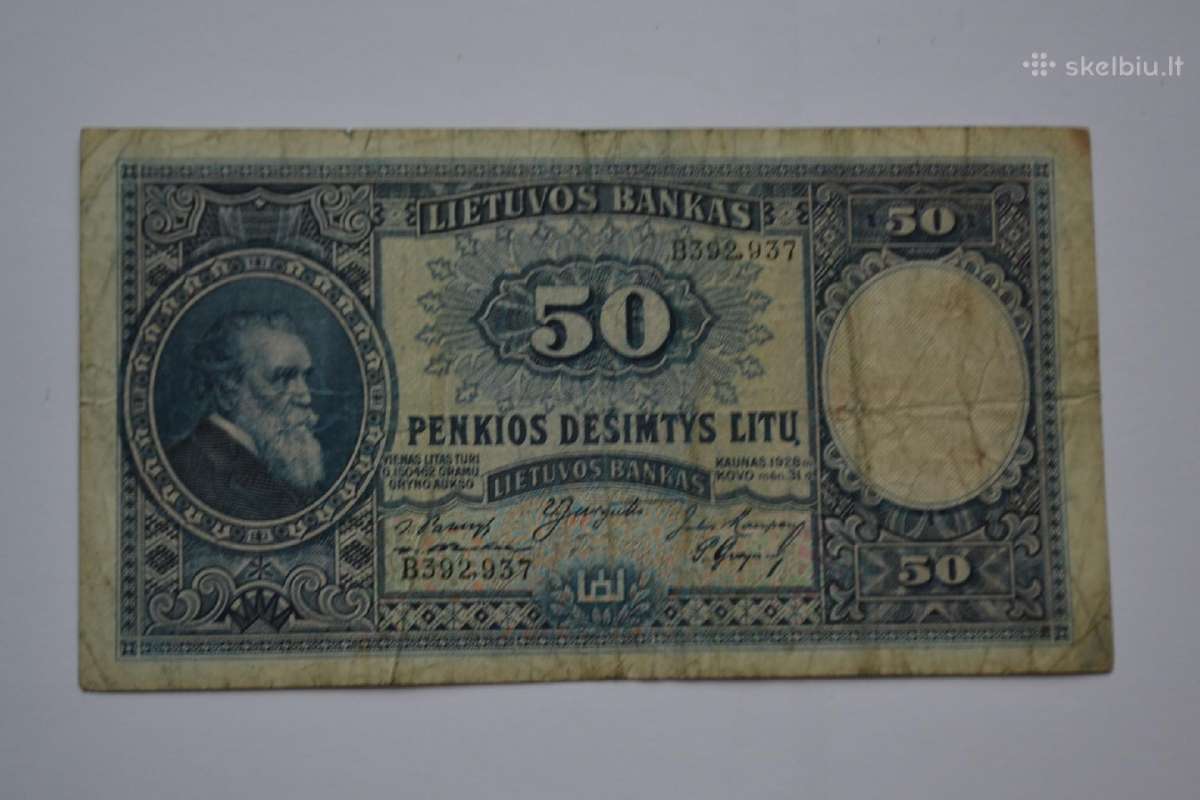50 litu 1928 m.