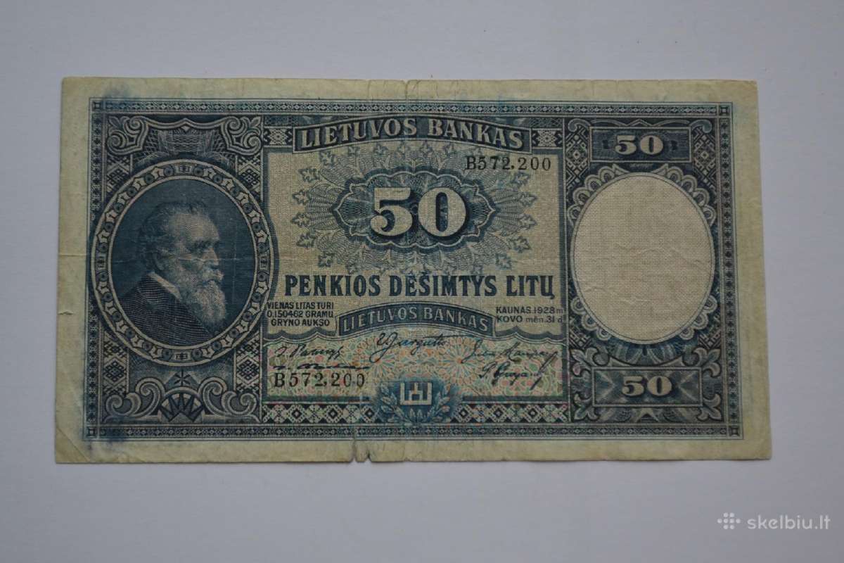 50 litu 1928 m.