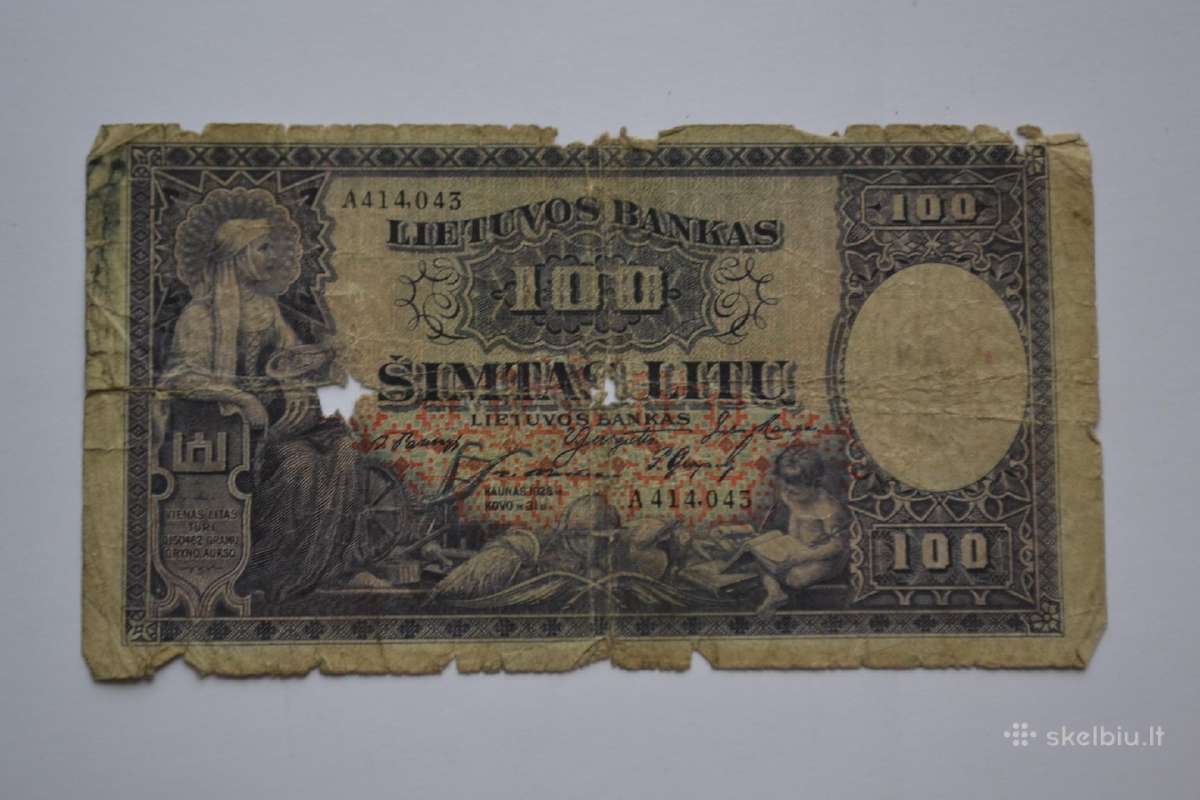 100 litu 1928 m.