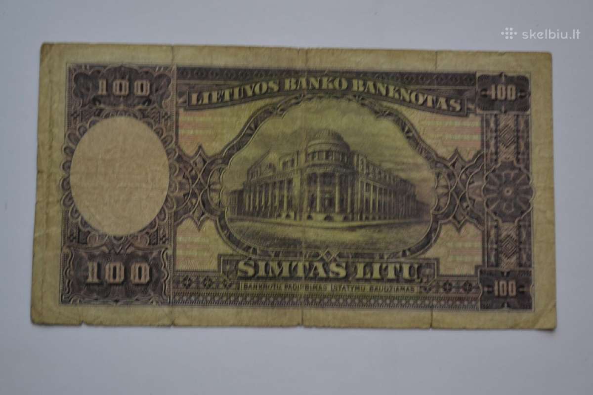 100 litu 1928 m. - nuotraukos Nr. 2