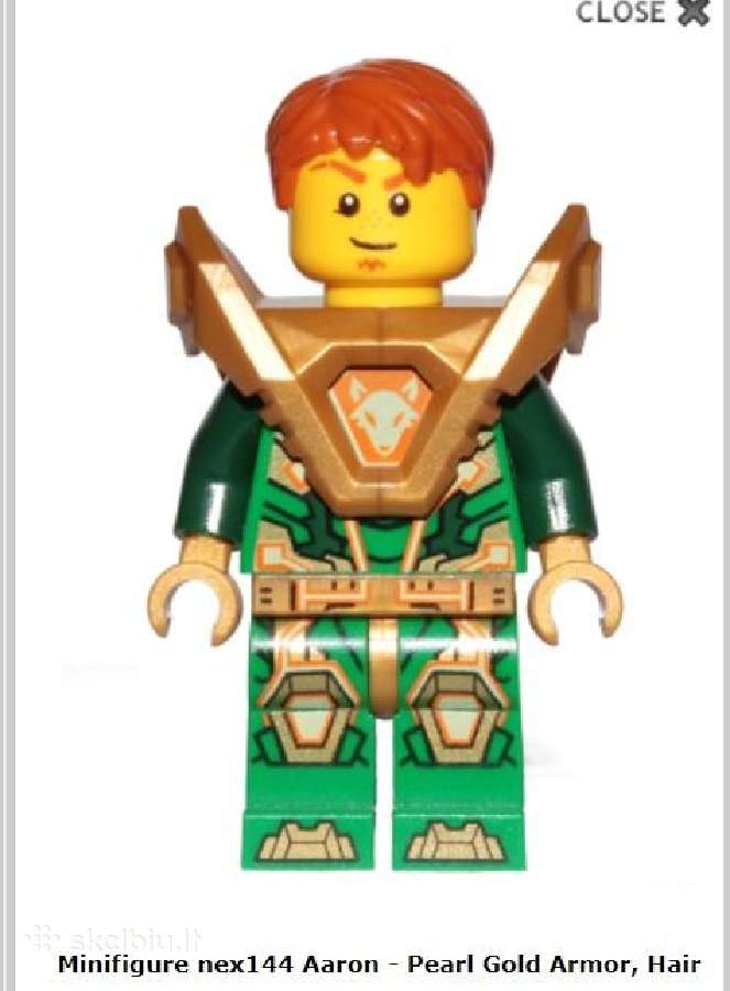 271825lego Nexo Knights žmogeliukas Aaron - nuotraukos Nr. 2