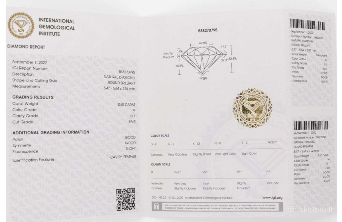 Natūralūs Briliantai 1.76 ct - nuotraukos Nr. 8