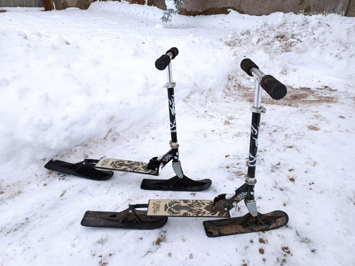 Žieminiai paspirtukai, iki 50 kg. 2 vnt.