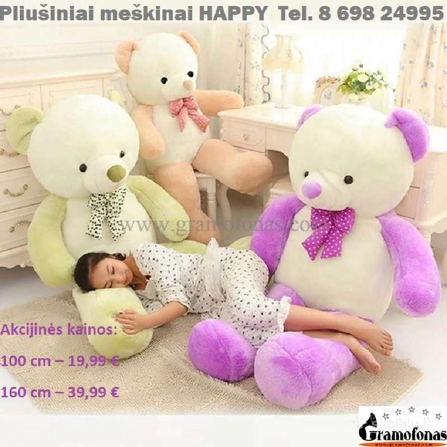 Dideli pliušiniai liūtai tigrai - dideli žaislai - nuotraukos Nr. 29