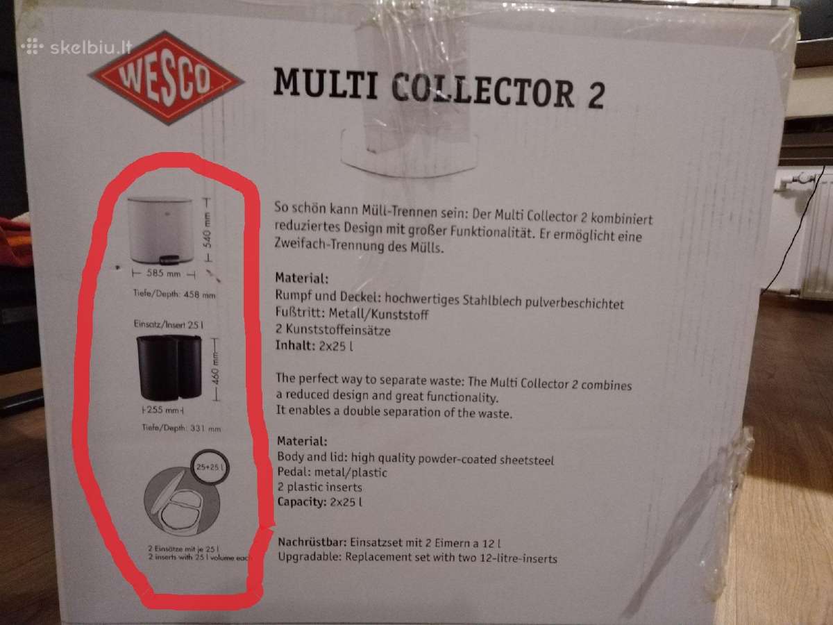 Wesco multi collector 2 (2x25l) - nuotraukos Nr. 3