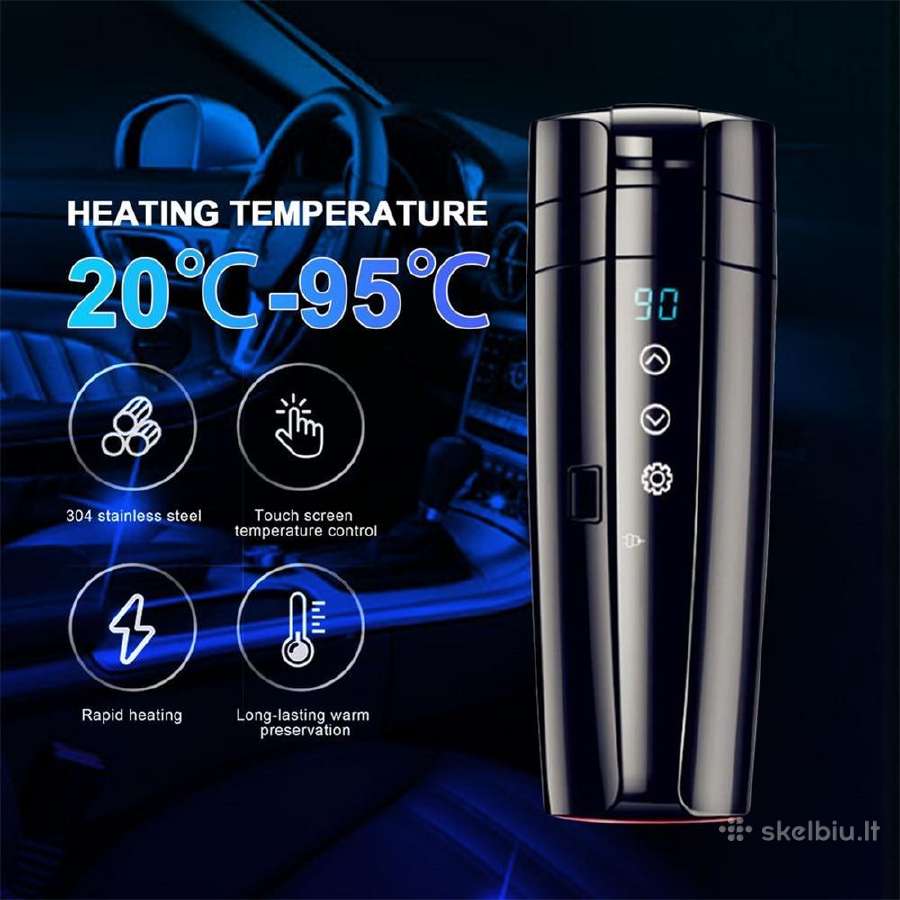 Elektrinis termosas su temperatūros valdymu 400ml - nuotraukos Nr. 2