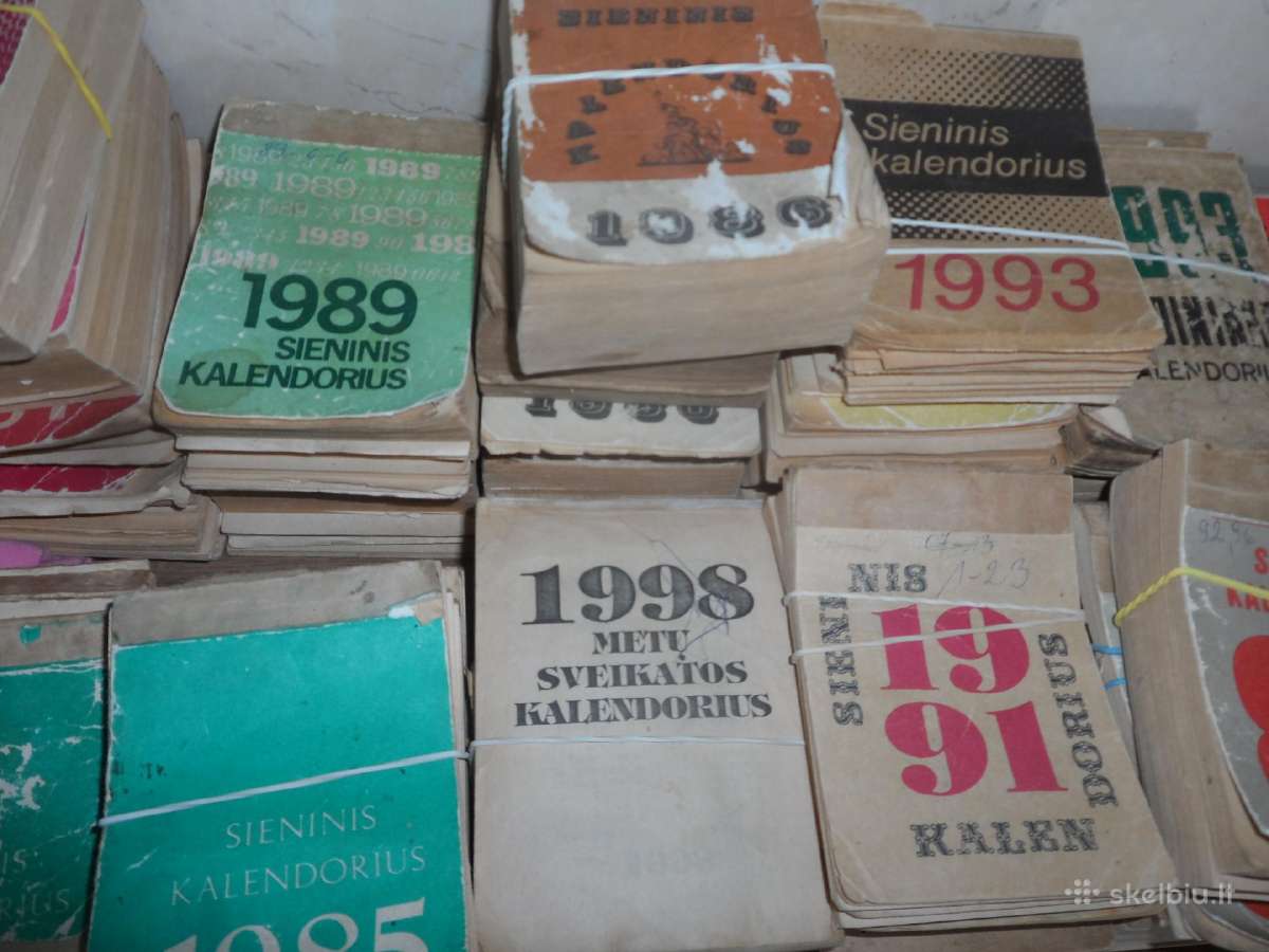 Seni kalendoriaus lapeliai nuo 1960m - nuotraukos Nr. 4