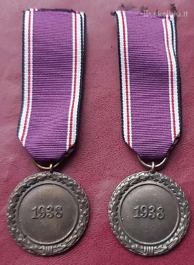 Medalis 1938 m reprodukcija. Vokietija - nuotraukos Nr. 2