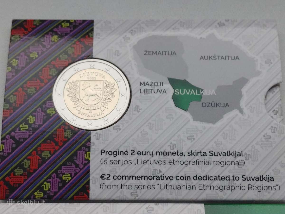 2022m.2 eurų moneta, skirta Suvalkijai (bu) - nuotraukos Nr. 3