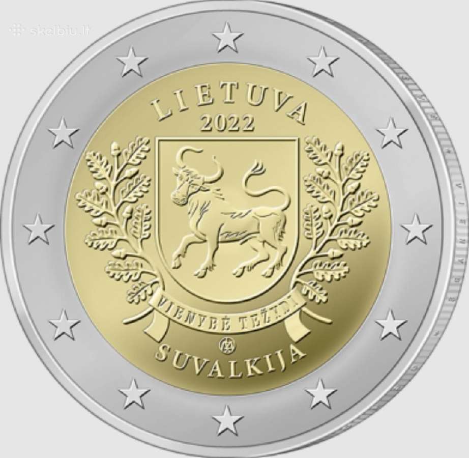 Lietuvos proginės 2 eurų monetos. Unc - nuotraukos Nr. 9