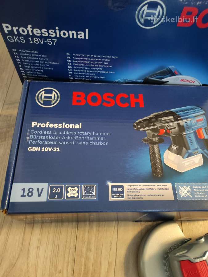 Bosch įvairūs akumuliatoriniai irankiai - nuotraukos Nr. 4