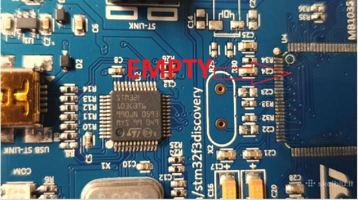 Stm32f303 discovery Evaluation Kit - nuotraukos Nr. 4