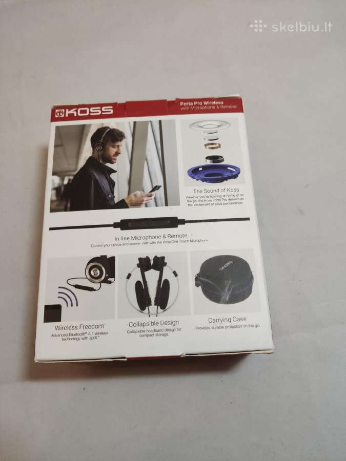 Bluetooth ausinės Koss Porta Pro Wireless - nuotraukos Nr. 2