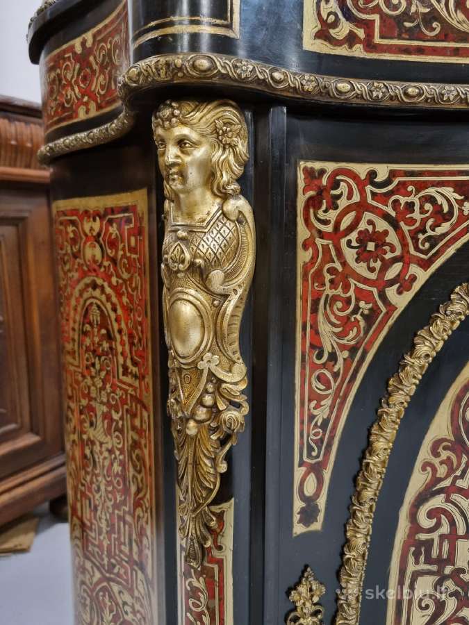 Boulle komoda 19 am. Prancizija. Puikus stovis. - nuotraukos Nr. 3