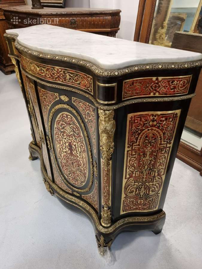 Boulle komoda 19 am. Prancizija. Puikus stovis. - nuotraukos Nr. 7