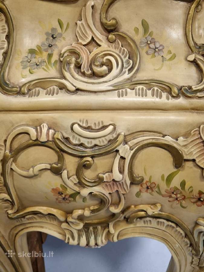 Prabangi komoda veidrodis. Silik. Italija. - nuotraukos Nr. 16