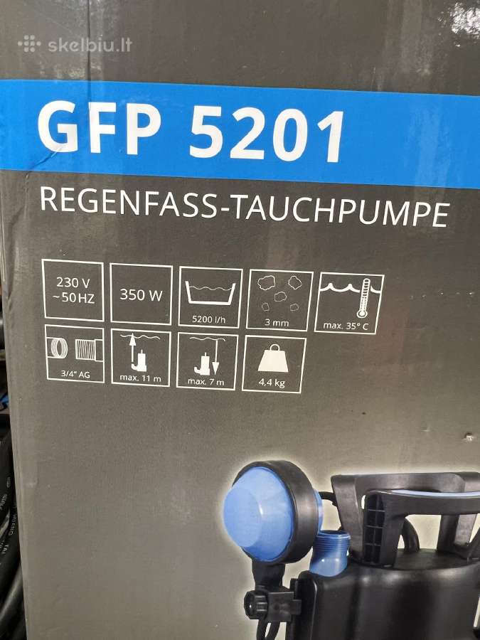 Drenažinis vandens siurblys su plūde 230v - nuotraukos Nr. 7