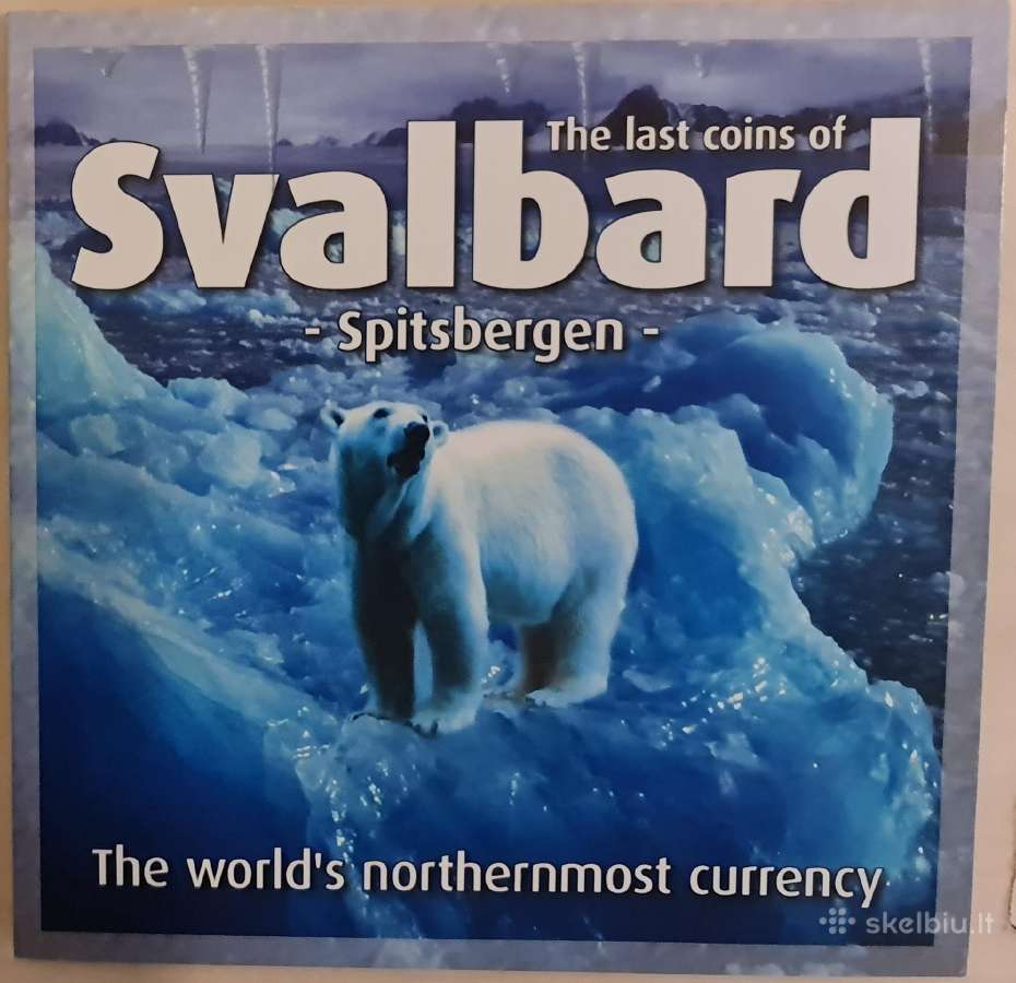 Svalbard'o (Špitsbergeno) 1993m. 4 monetų rinkinys