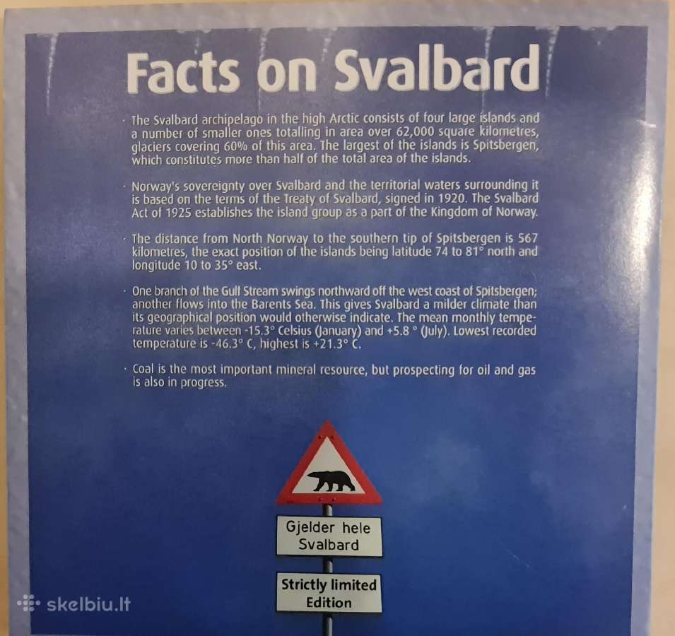 Svalbard'o (Špitsbergeno) 1993m. 4 monetų rinkinys - nuotraukos Nr. 2