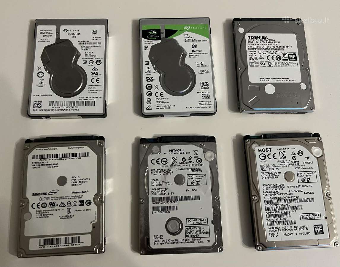 Isoriniai kietieji diskai/500gb/1tb/2tb