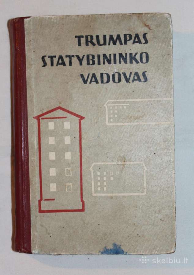 Trumpas statybininko vadovas knyga 1961m.