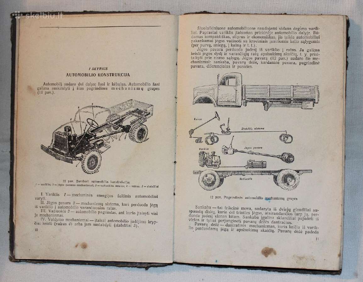 Mašinų mokslo pagrindai Automobilis knyga 1960m. - nuotraukos Nr. 6