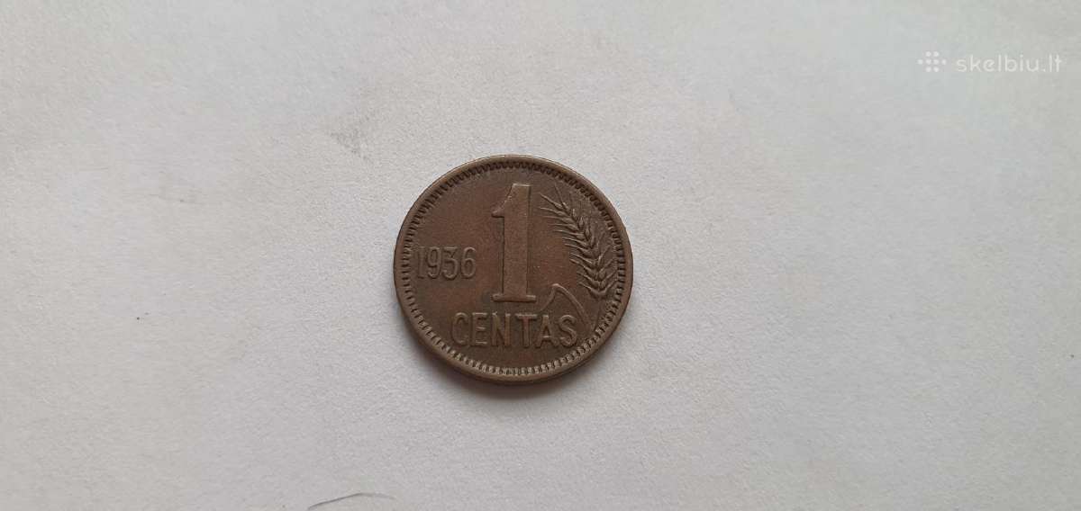 1936 1 centas