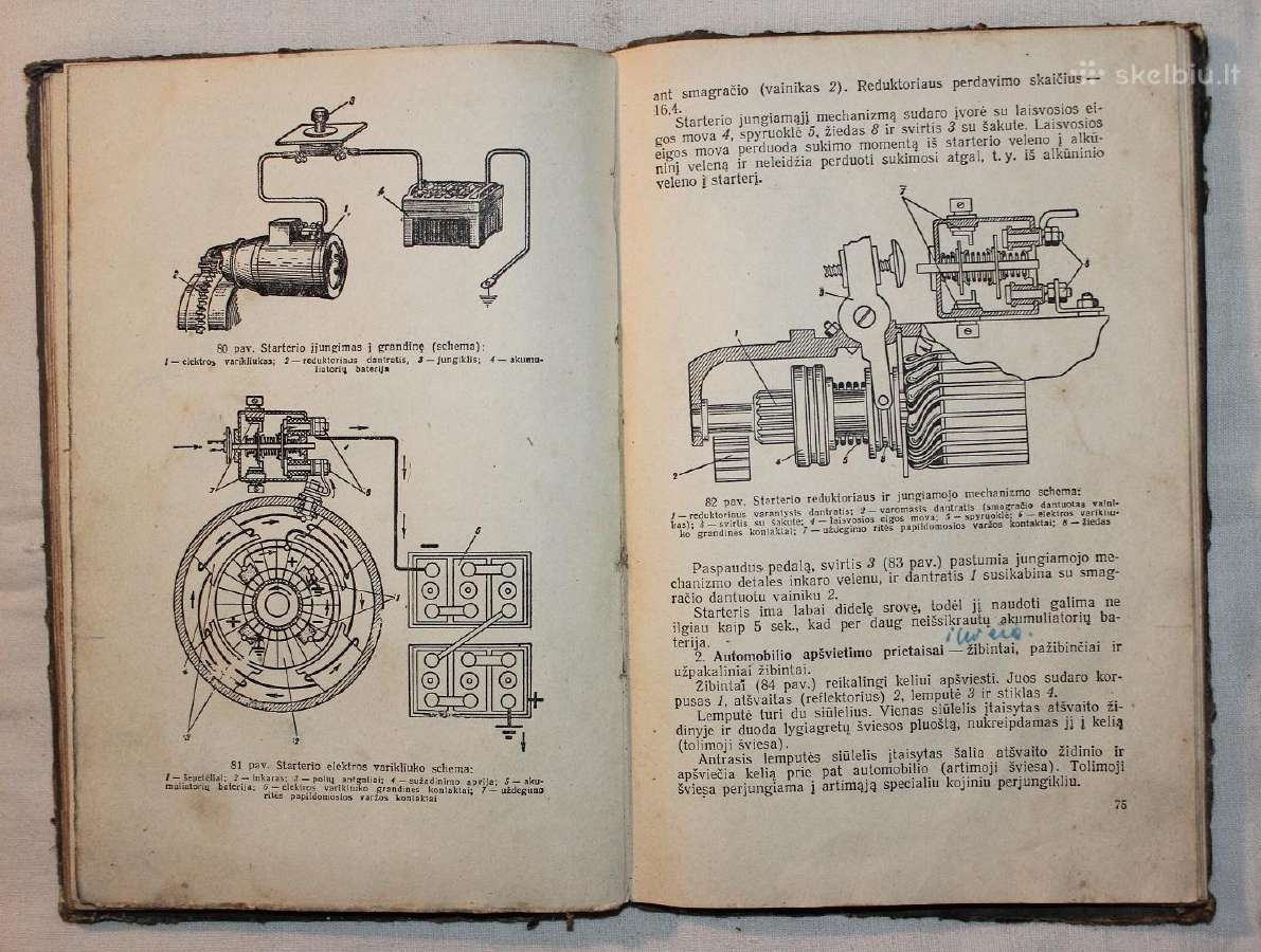 Mašinų mokslo pagrindai Automobilis knyga 1960m. - nuotraukos Nr. 12