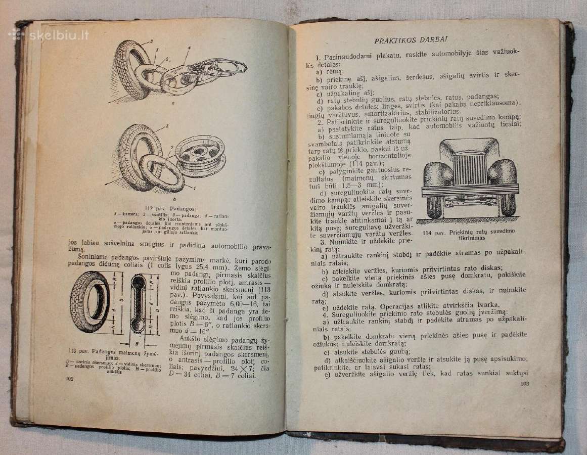 Mašinų mokslo pagrindai Automobilis knyga 1960m. - nuotraukos Nr. 15